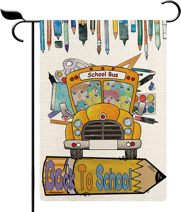 Welcome Back To School Garden Flag Gift For Student Back To School Gift Ideas