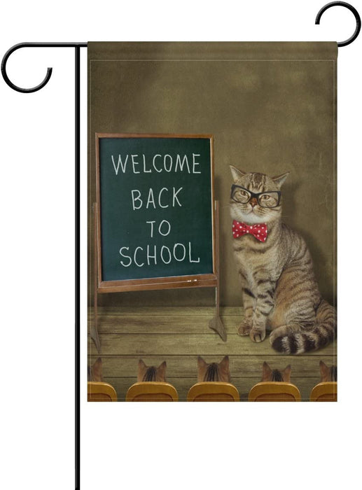 Welcome Back To School Cat Flag Gift For Student Back To School Gift Ideas