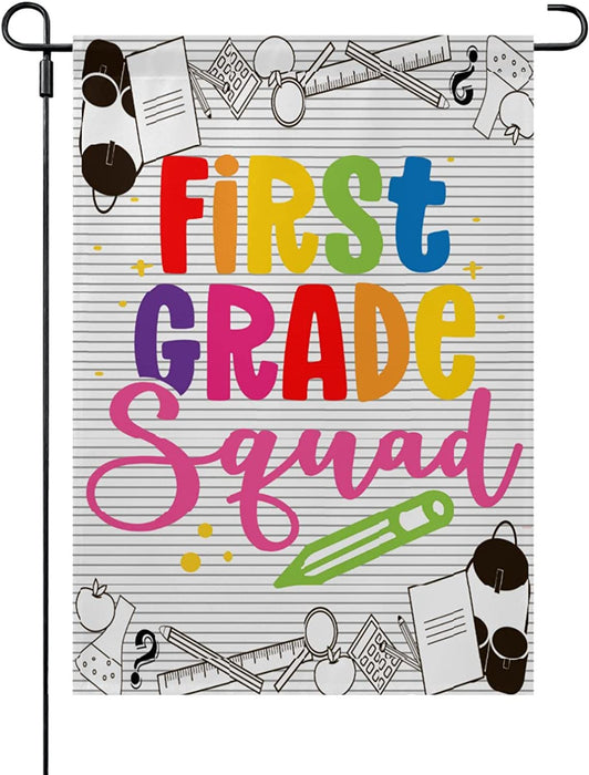 Colorful First Day Squad Flag Gift For Student Back To School Gift Ideas