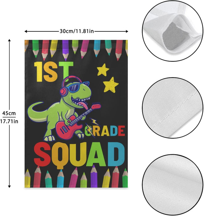 The First Grade Squad Dinosaur Flag Gift For Student Back To School Gift Ideas