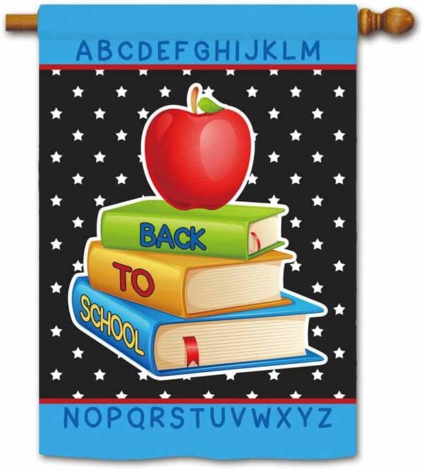 Books And Apple Back To School Flag Gift For Student Back To School Gift Ideas
