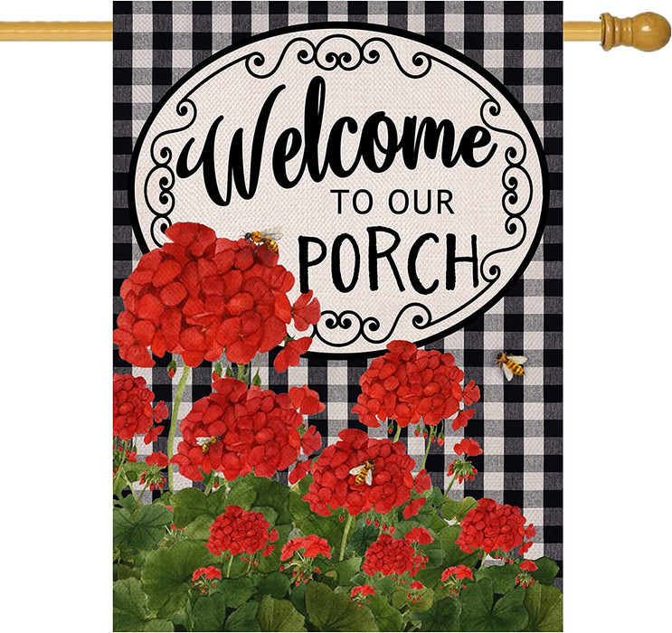 Welcome To Our Porch Flag Gift For Student Back To School Gift Ideas