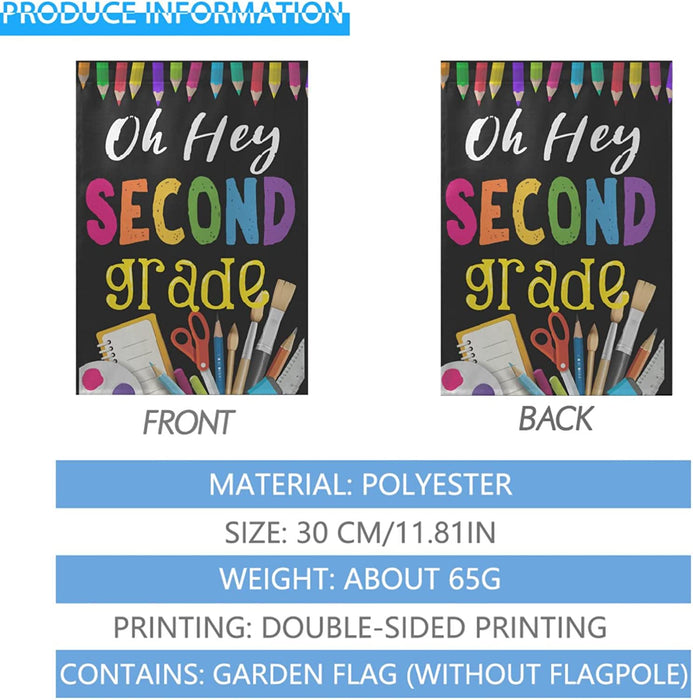 Oh Hey Second Grade Crayon Flag Gift For Student Back To School Gift Ideas