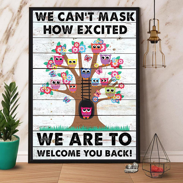 Welcome You Back Canvas Gift For Teacher Back To School Gift Ideas