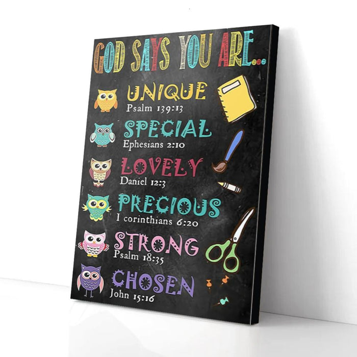 Special Lovely Precious Canvas Gift For Teacher Back To School Gift Ideas