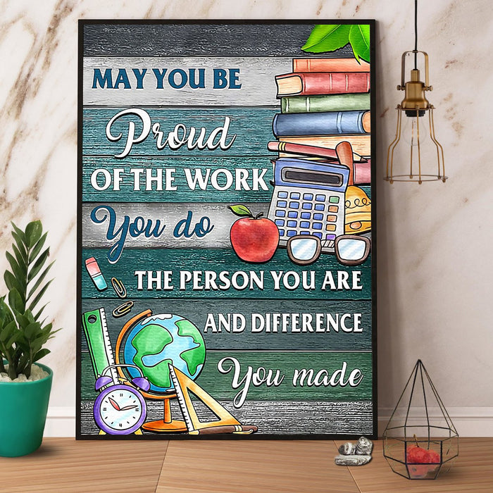 You Are And Difference Canvas Gift For Teacher Back To School Gift Ideas
