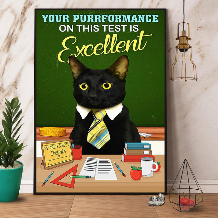 Your Performance Is Excellent Canvas Gift For Teacher Back To School Gift Ideas