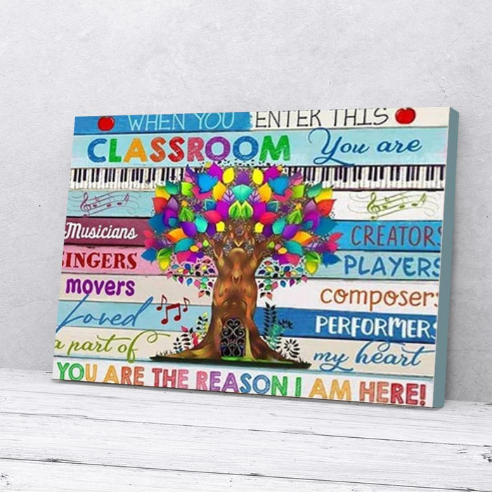 You Are The Reason Canvas Gift For Teacher Back To School Gift Ideas