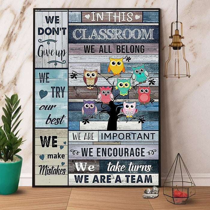 We Are A Team Canvas Gift For Teacher Back To School Gift Ideas
