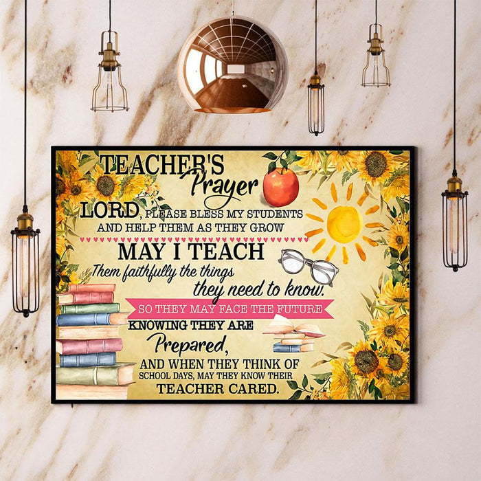 Please Bless My Students Canvas Gift For Teacher Back To School Gift Ideas