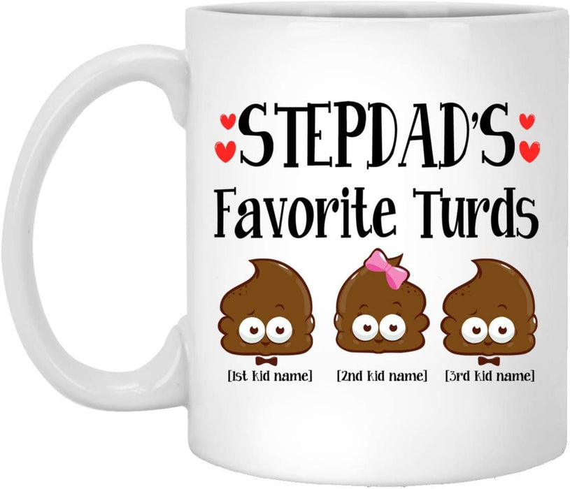 To My Stepdad Favourite Turds Mug Gift For Stepdad Step Family Day Gift Ideas