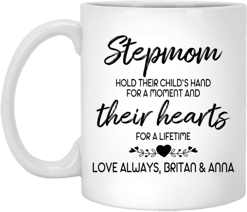 To My Stepmom Hold Their Child'S Hand Mug Gift For Stepmom Step Family Day Gift Ideas