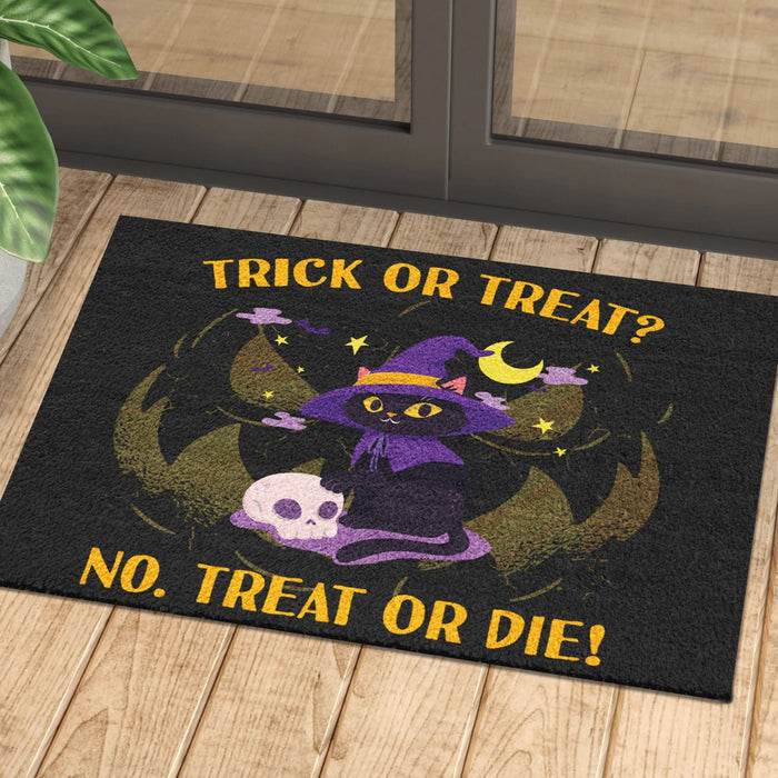 Trick Or Treat Witches Cat Doormat Halloween Gift Ideas