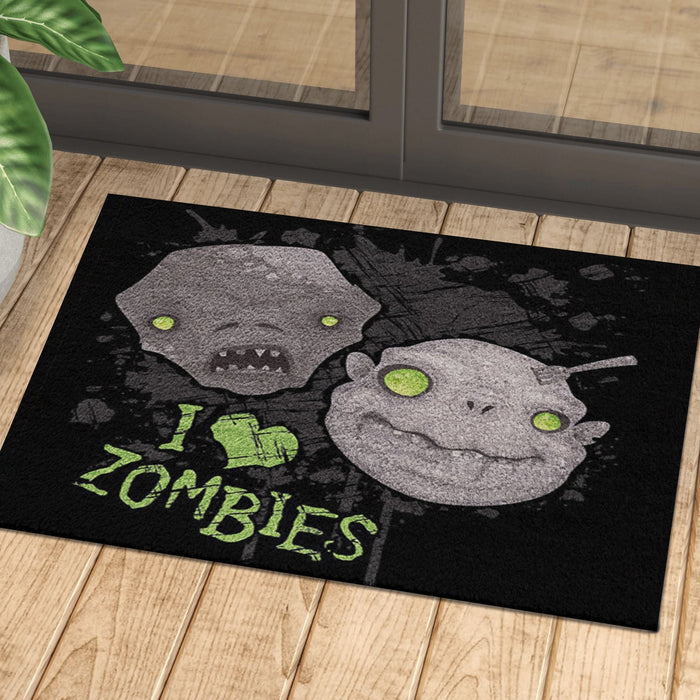 I Love Zombie Doormat Halloween Gift Ideas