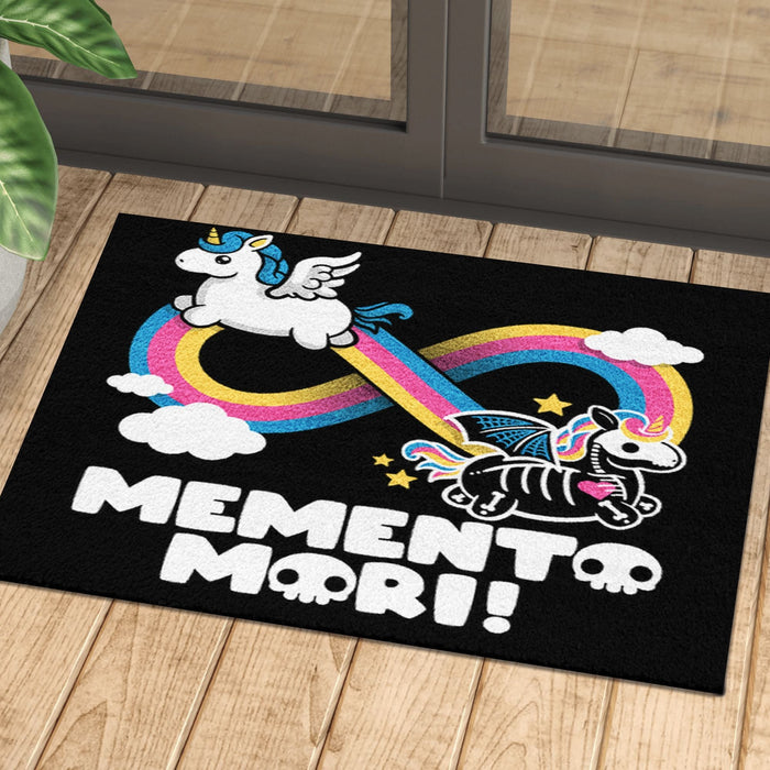 Memento Mori Rainbow Doormat Halloween Gift Ideas
