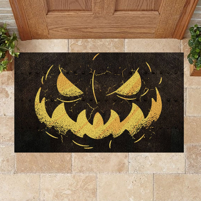 Scary Pumkin Face Doormat Halloween Gift Ideas
