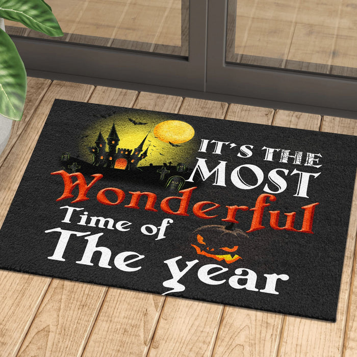 It'S The Most Wonderful Time Doormat Halloween Gift Ideas