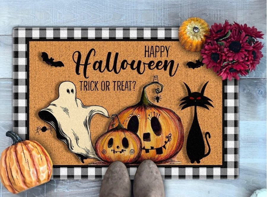 Ghost Trick Or Treat Doormat Halloween Gift Ideas