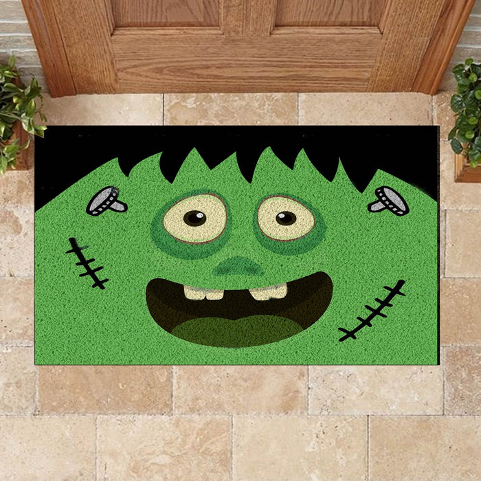 Frankenstein Zombie Monster Square Face Doormat Halloween Gift Ideas