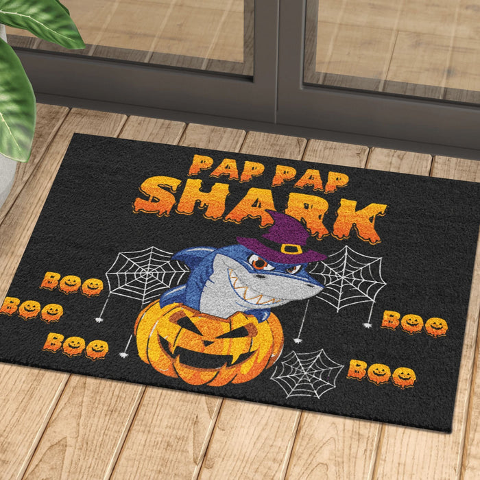 Papa Shark Boo Boo Boo Doormat Halloween Gift Ideas