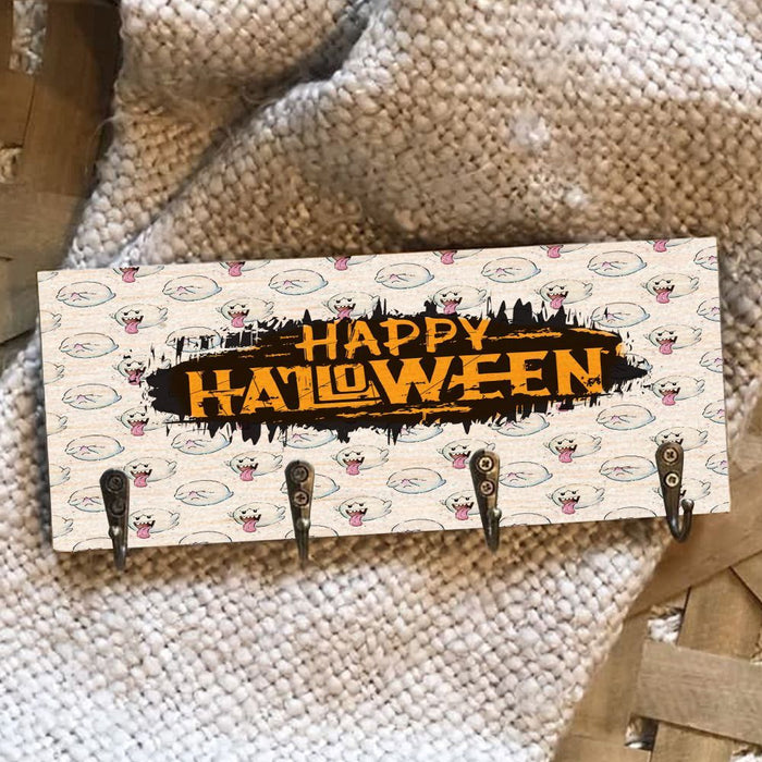 Ghost Howl Wooden Key Hook Key Holder Halloween Gift Ideas