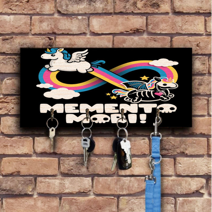 Memento Mori Wooden Key Hook Key Holder Halloween Gift Ideas