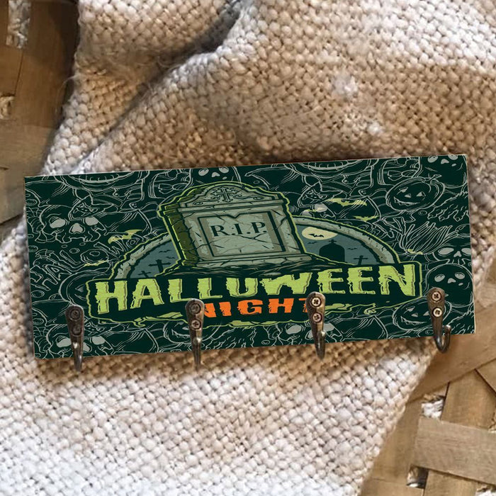 Rip Halloween Night Wooden Key Hook Key Holder Halloween Gift Ideas