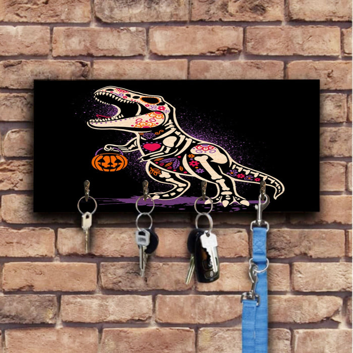 Dinosaur Wooden Key Hook Key Holder Halloween Gift Ideas