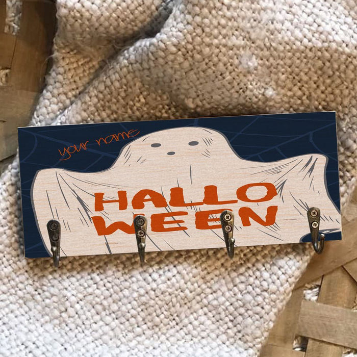 Halloween Ghost Wooden Key Hook Key Holder Halloween Gift Ideas