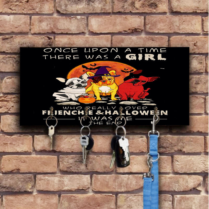 The Frienchie Dog Once Upon A Time Wooden Key Hook Key Holder Halloween Gift Ideas