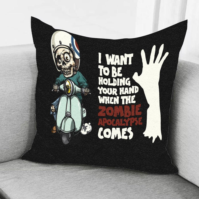 I Want To Be Holding Your Hand Pillow Halloween Gift Ideas