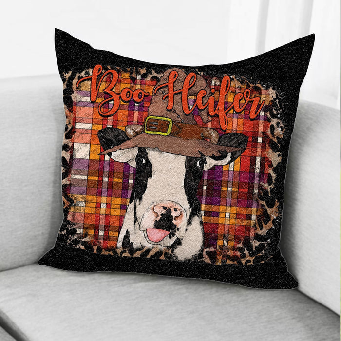 Cow Boo Heifer Pillow Halloween Gift Ideas
