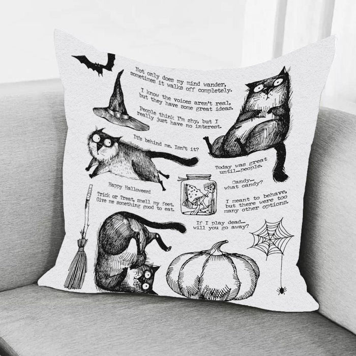 Black Cat And Pumpkin Pillow Halloween Gift Ideas