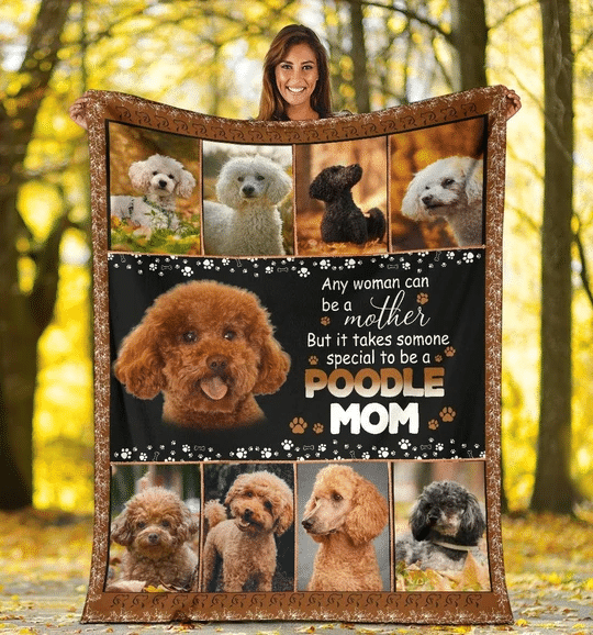 To Be A Poodle Mom Fleece Blanket Christmas Gift Ideas