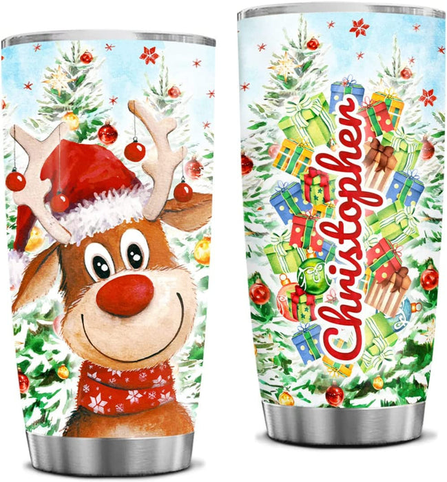 Reindeer Christmas Tumbler Christmas Gift Ideas