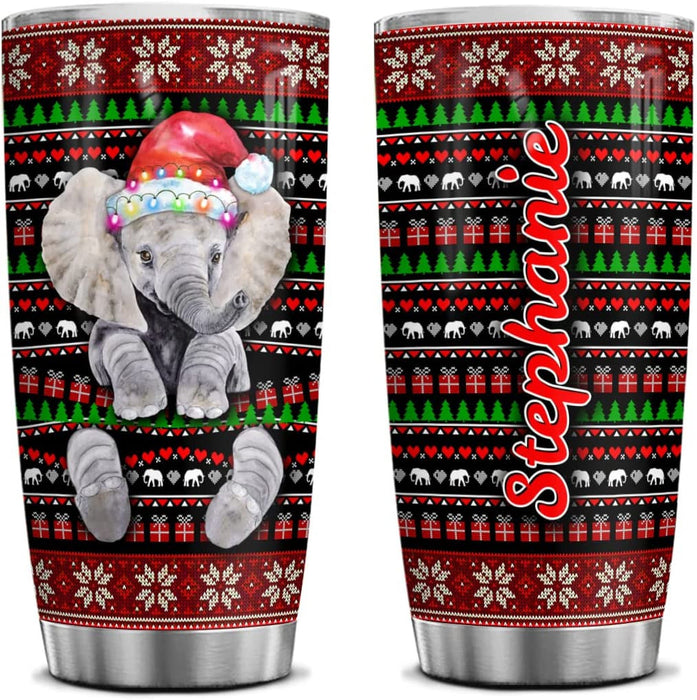 Christmas Elephant Tumbler Christmas Gift Ideas