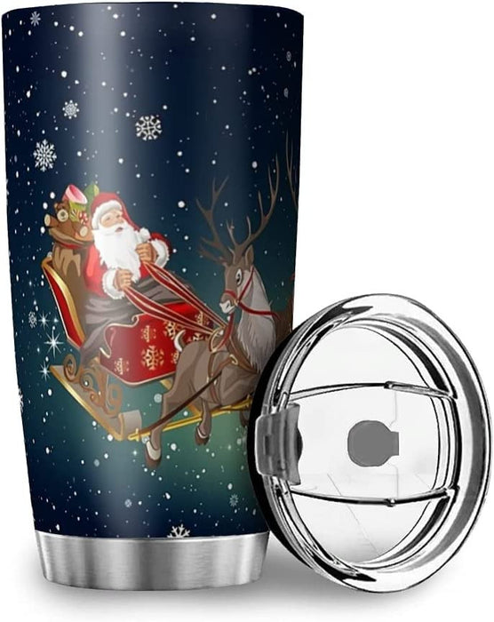 Christmas Reindeer Santa Tumbler Christmas Gift Ideas