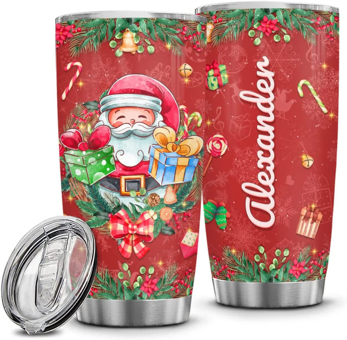 Lovely Santa And Gift Tumbler Christmas Gift Ideas