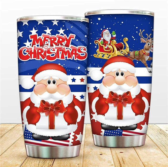 America Santa Claus Tumbler Christmas Gift Ideas