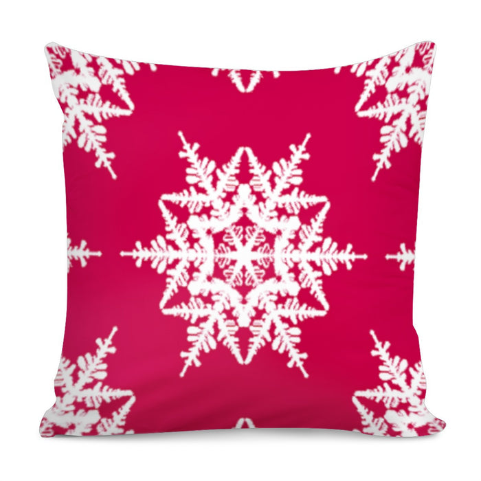 White Snowflakes Pillow Christmas Gift Ideas