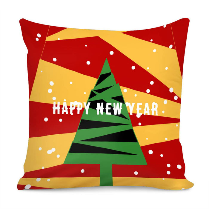 Happy New Year Christmas Tree Pillow Christmas Gift Ideas