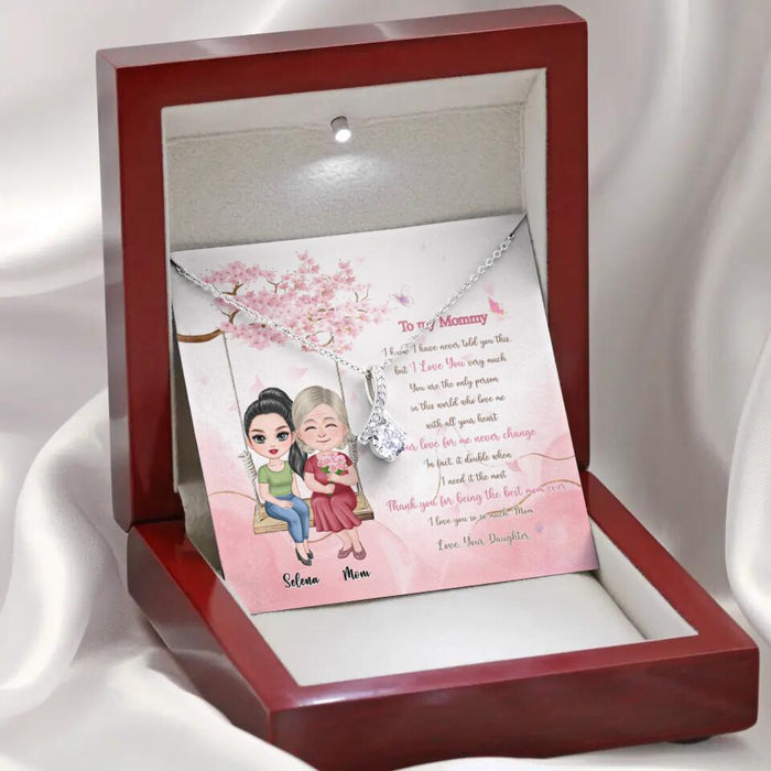 Thank You For Being The Best Mom Ever - Mother's Day Gift - Personalized Alluring Beauty Necklace