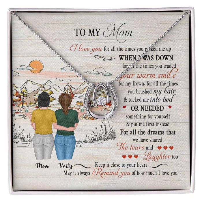 Mom I Love You For All The Dreams That We Have Shared - Mother's Day Gift - Custom Lucky In Love Necklace