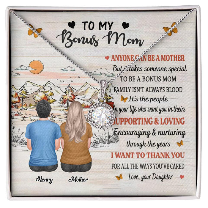It Takes Someone Special To Be A Bonus Mom - Gift for Bonus Mom - Personalized Eternal Hope Necklace