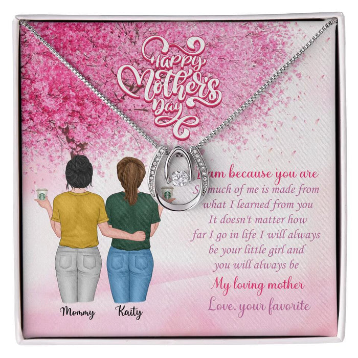 Family Thank You For The Sacrifices You Make Every Day- Gift for Mother Personalized Lucky In Love
 Necklace