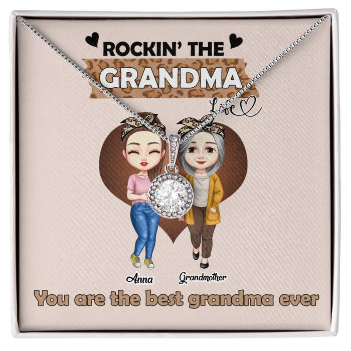 Mother Rockin The Grandma Life- Grandmother Gift Ideas Personalized Eternal Hope Necklace