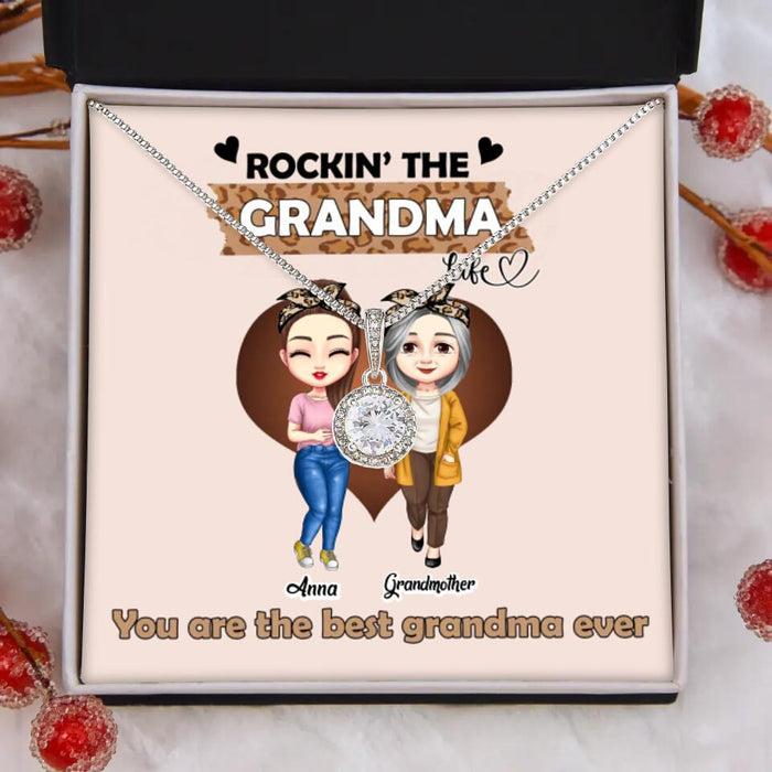 Mother Rockin The Grandma Life- Grandmother Gift Ideas Personalized Eternal Hope Necklace
