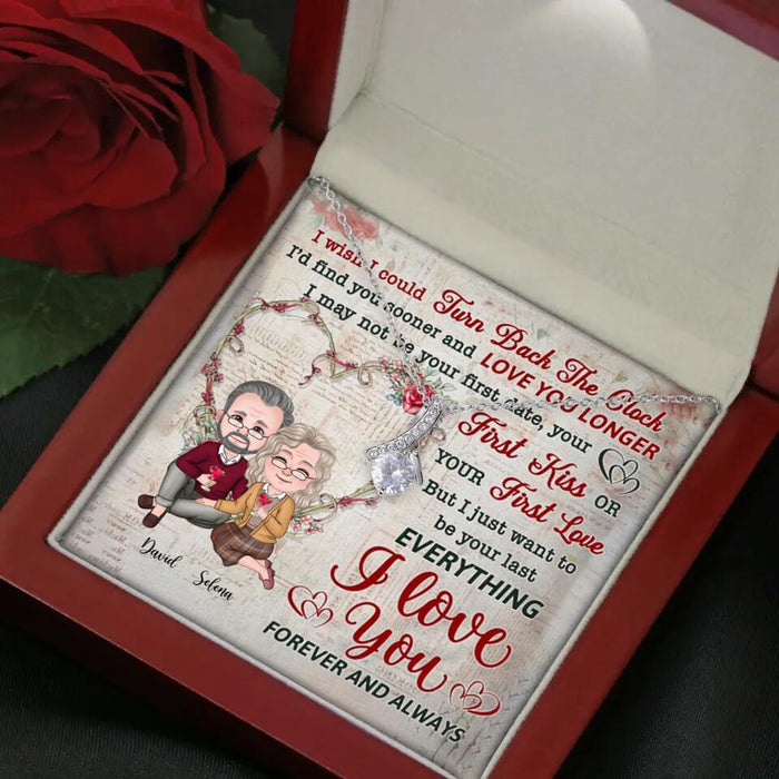 Couple I Love You Forever And Always - Gift for Couples - Personalized Alluring Beauty Necklace