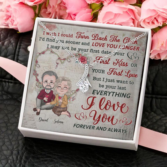 Couple I Love You Forever And Always - Gift for Couples - Personalized Alluring Beauty Necklace