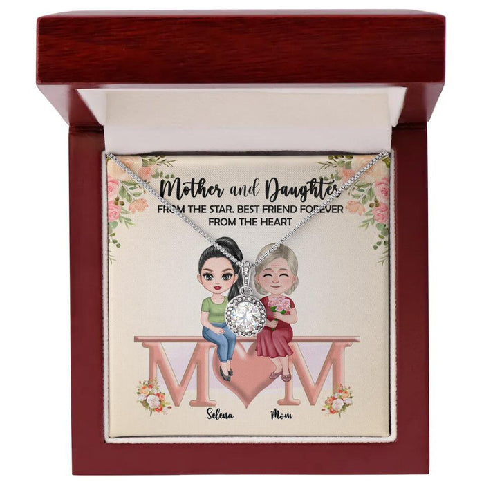 Mother And Daughter Best Friends Forever- Mother's Day Gift Personalized Eternal Hope Necklace
